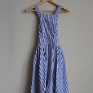 Shein Cross Back Apron Dress